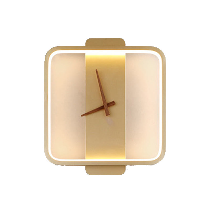 Metal Geometric Sconce Lights Modern Style 1 Light Wall Lighting Fixtures