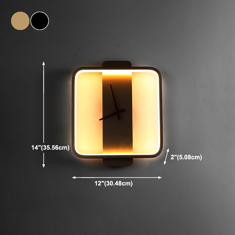 Metal Geometric Sconce Lights Modern Style 1 Light Wall Lighting Fixtures