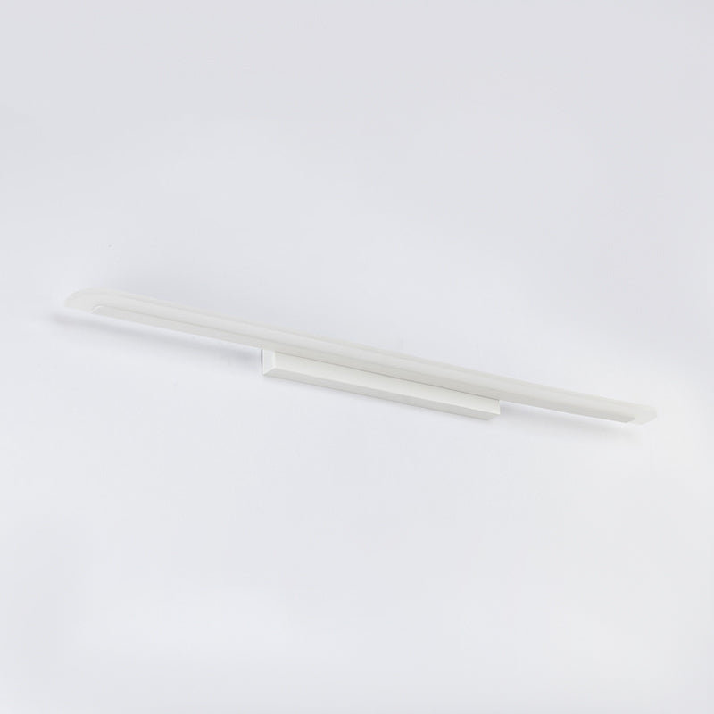 1 Light Linear Vanity Lighting Fixtures Modern Style Metal LED Mirror Lights in White