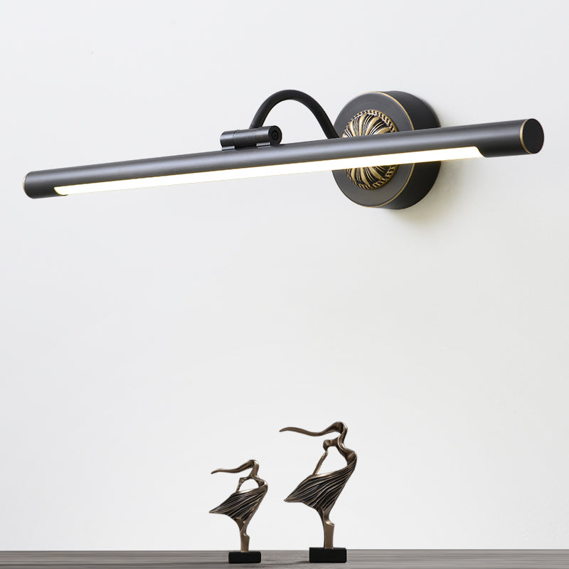 Linear Metal Wall Sconce Modern Style 1-Light Mirror Wall Mount Light