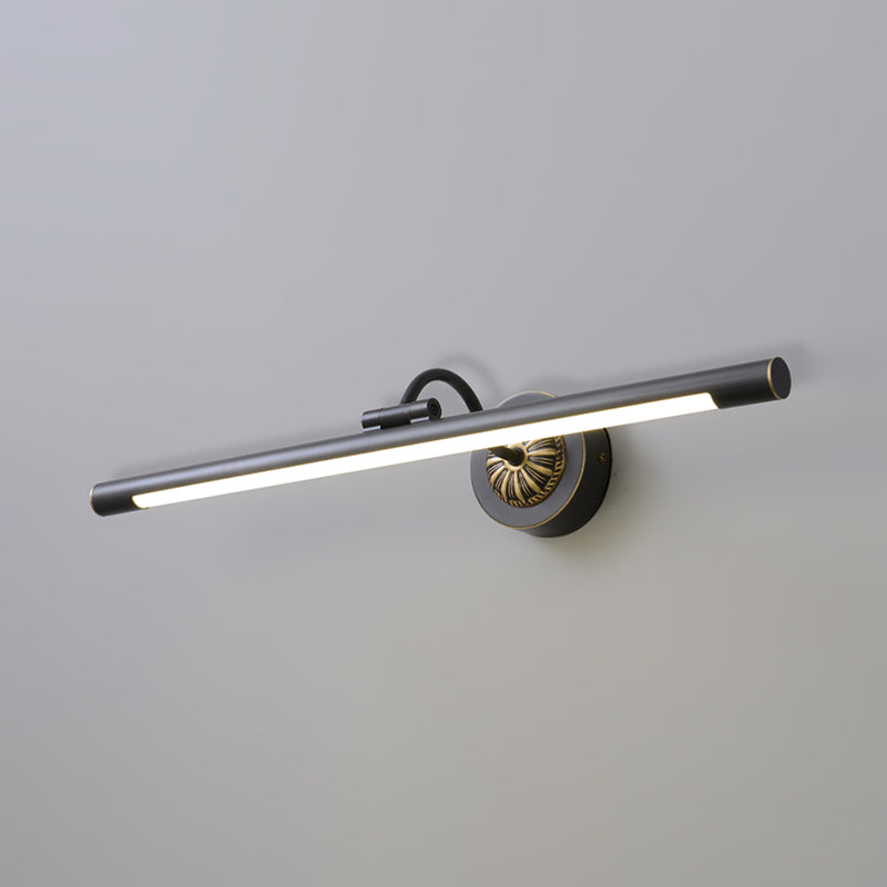 Linear Metal Wall Sconce Modern Style 1-Light Mirror Wall Mount Light