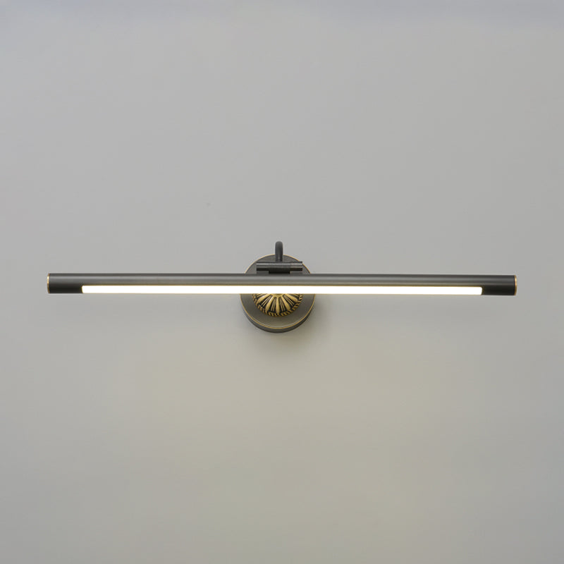 Linear Metal Wall Sconce Modern Style 1-Light Mirror Wall Mount Light