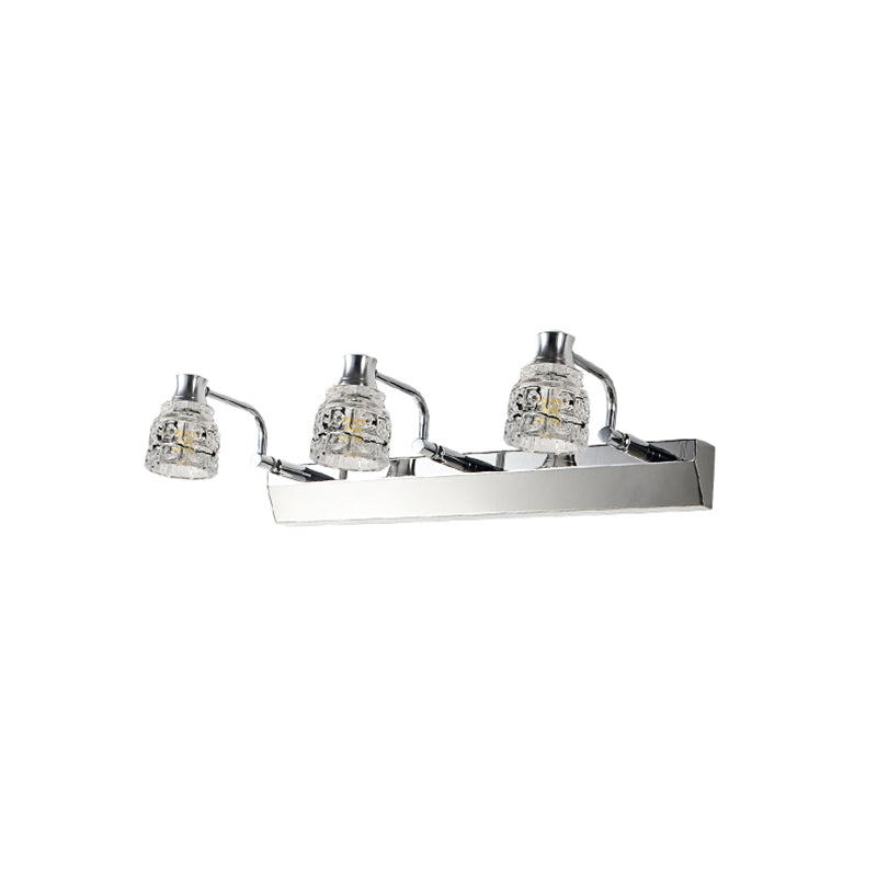 Geometric Vanity Wall Sconce Modern Style Crystal Multi Lights Bathroom Vanity Light