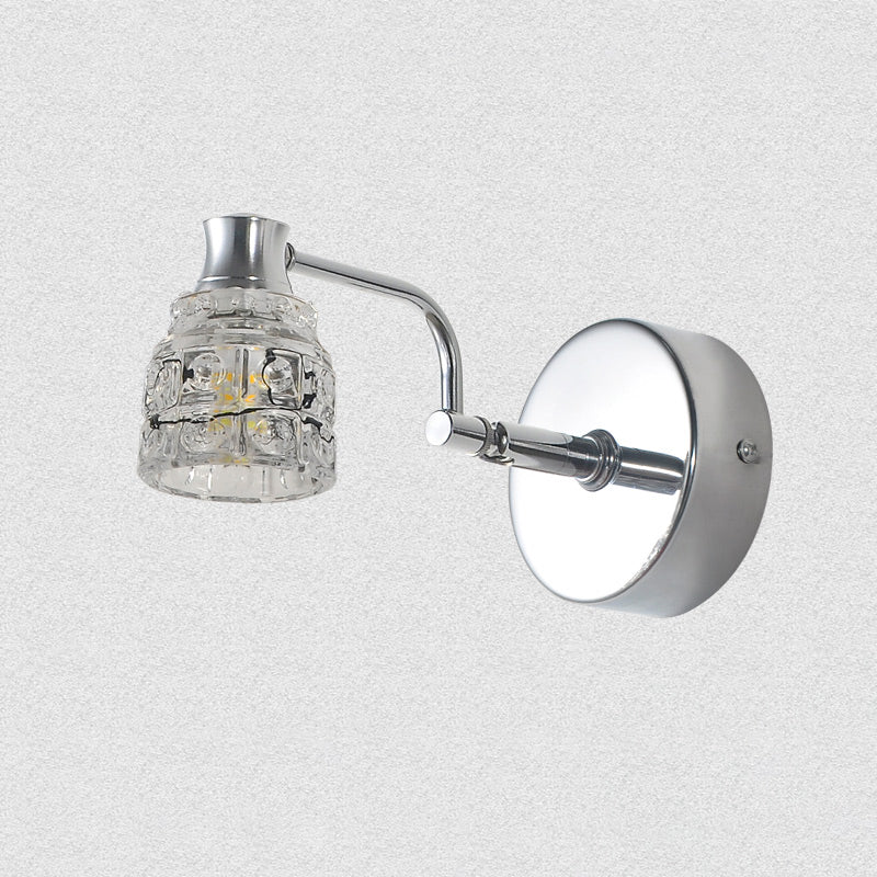 Geometric Vanity Wall Sconce Modern Style Crystal Multi Lights Bathroom Vanity Light