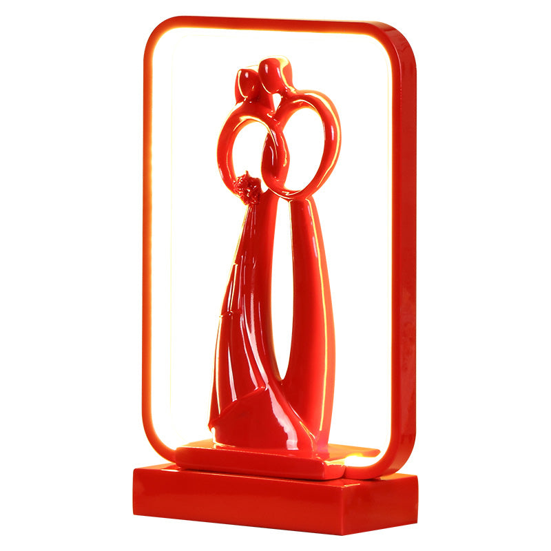 Lámpara de mesa de mesa de mesa lineal de estilo moderno para dormitorio