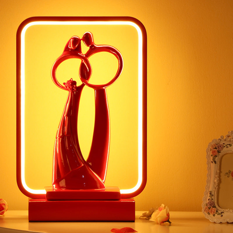 Lámpara de mesa de mesa de mesa lineal de estilo moderno para dormitorio