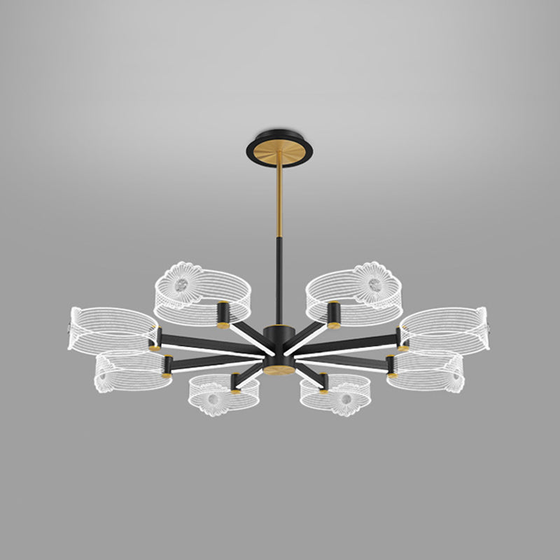 Multi -Leuchtring -Zweighängung mit modernem Metallhängellicht für Esszimmer hängende Leuchten