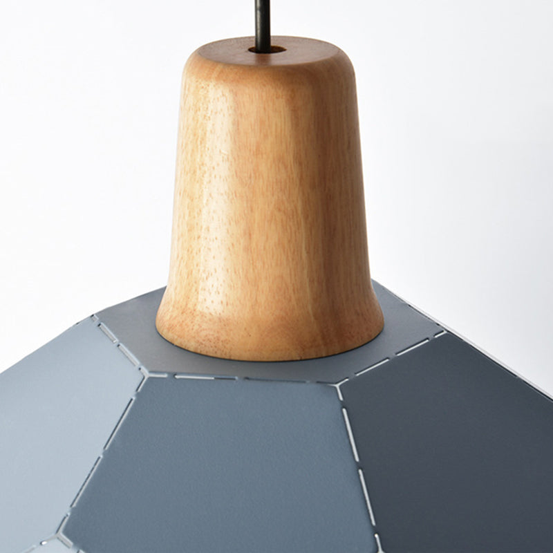 Metal Spherical Shade Hanging Lights Modern Macaron Style 1 Light Hanging Mount Fixture