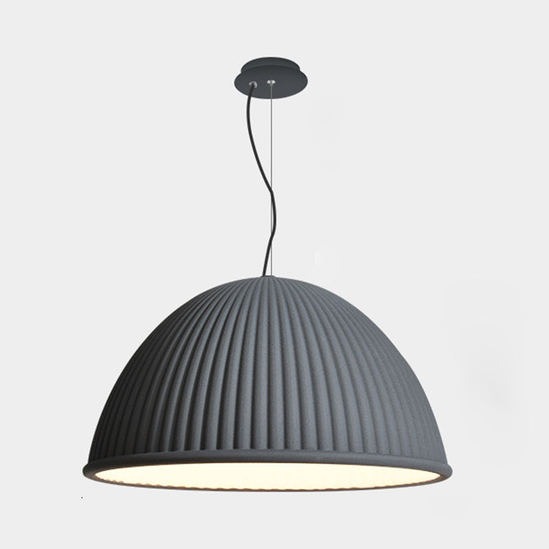 1 Light Bowl Hanging Pendant Modern Macaron Style Resin Hanging Lighting for Living Room