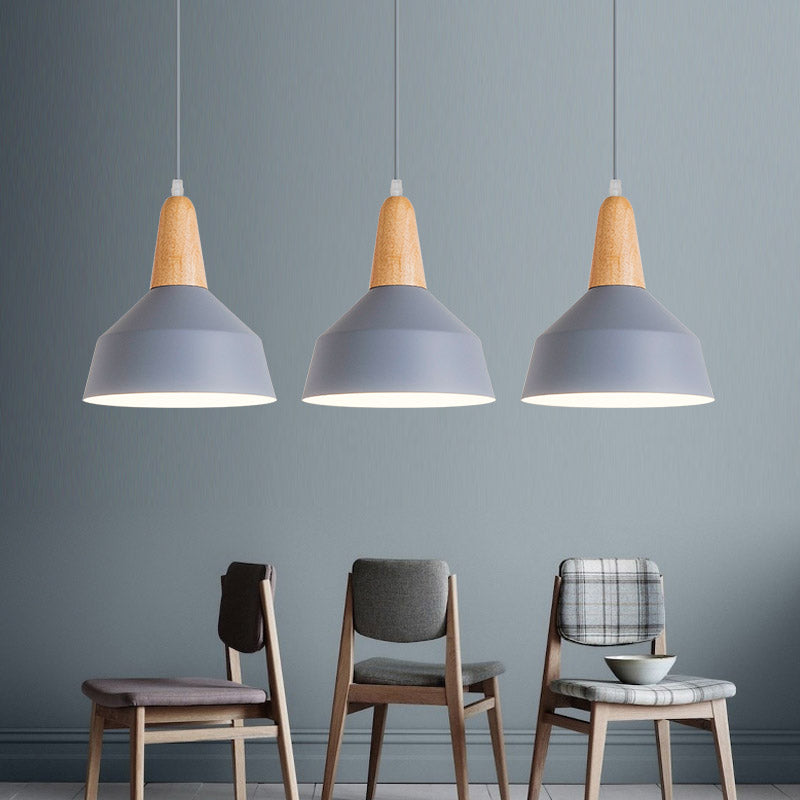 1 pendentif léger suspendu de style macaron moderne Éclairage suspendu pour le salon