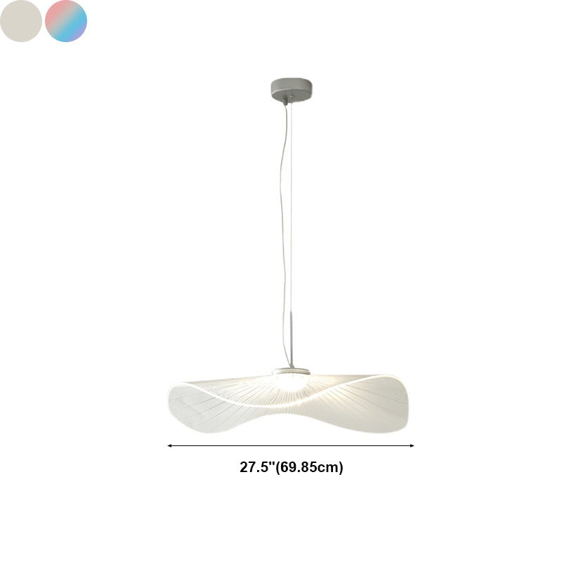 Nordique Acrylique suspendu Pendre Lotus Lotus Leaf 1-Light Drop Pendentif For Bar