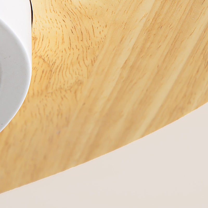 Nordic Style Flush Mount Ceiling Light Geometric Wood LED Flush Ceiling Light for Bedroom