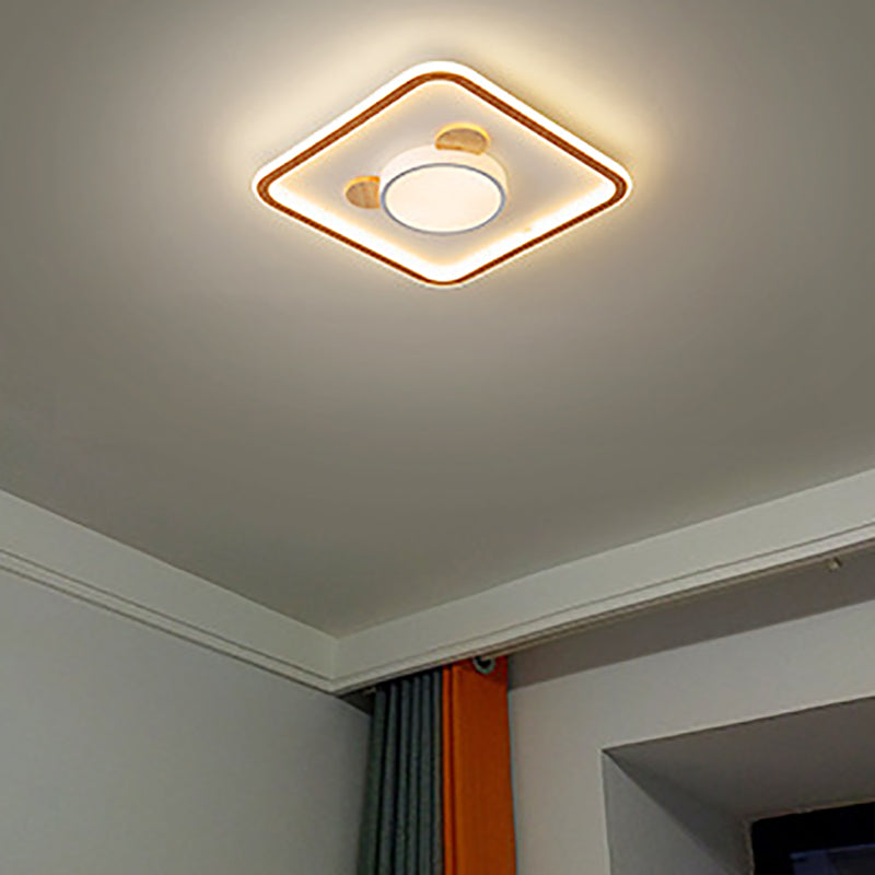 Estilo nórdico de montaje de la luz del techo de la montura de la luz del techo de la madera