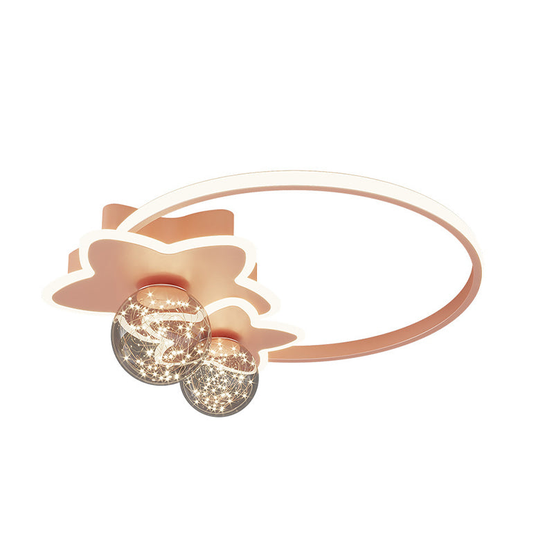 Plafondlamp met metalen kap, eenvoud-stijl LED-plafondmontageverlichting voor slaapkamer