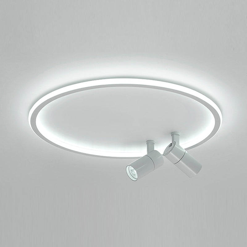 Luces de techo de círculo de luz de techo de metal de estilo minimalista