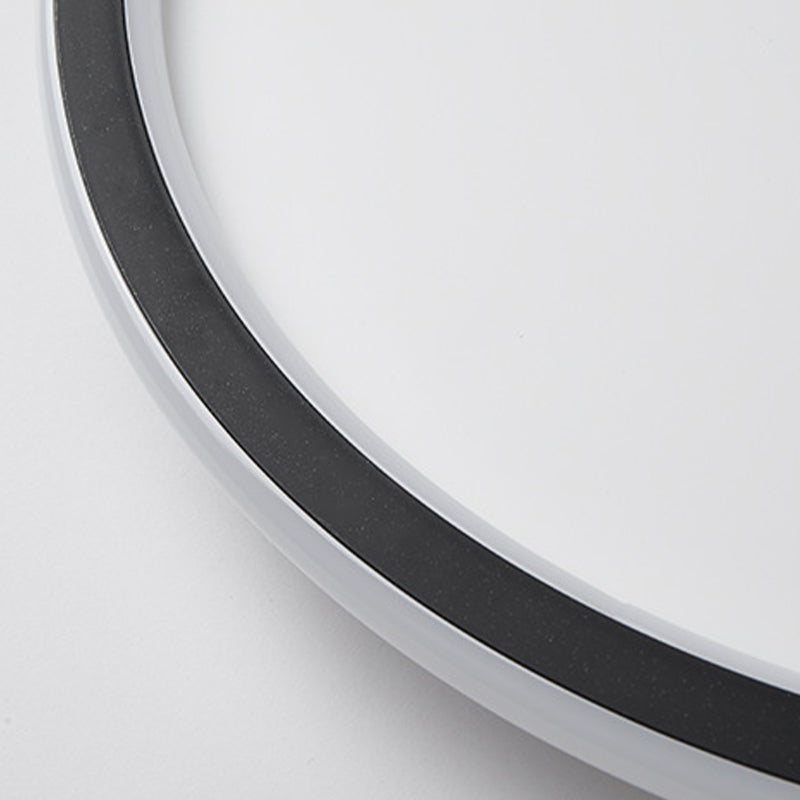 Circle Ceiling Light Fixture Minimalist Style Metal LED Ceiling Mount Lighting
