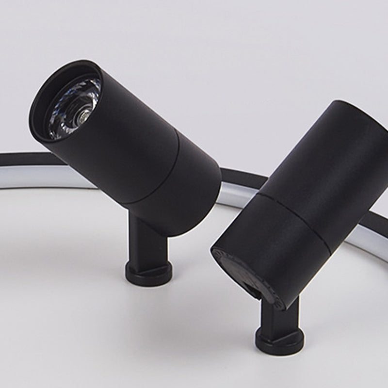 Luces de techo de círculo de luz de techo de metal de estilo minimalista