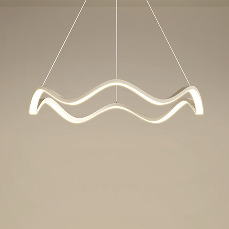 Nordic Twist Ceiling Hanging Light Metal LED Hanging Lamp for Dining Room