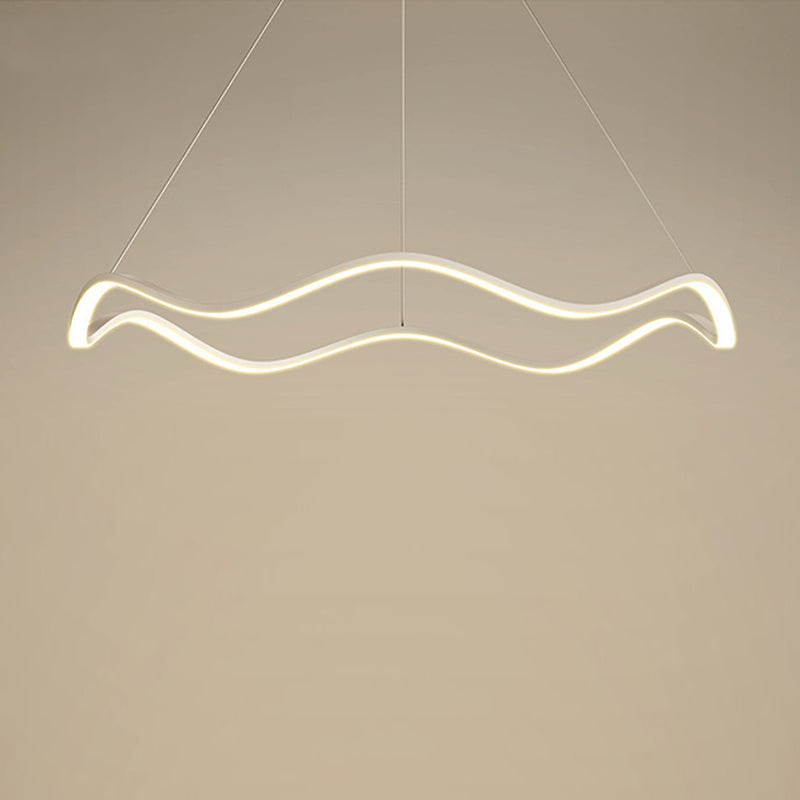 Nordic Twist Ceiling Hanging Light Metal LED Hanging Lamp for Dining Room