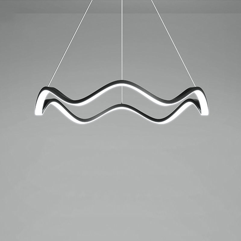 Nordic Twist Ceiling Hanging Light Metal LED Hanging Lamp for Dining Room