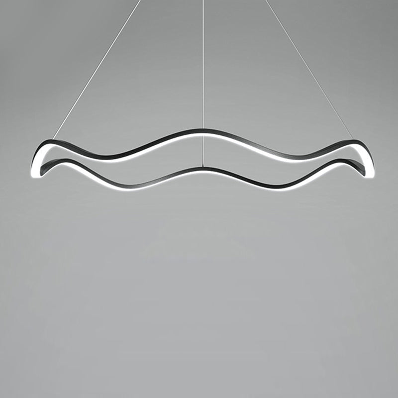 Nordic Twist Ceiling Hanging Light Metal LED Hanging Lamp for Dining Room