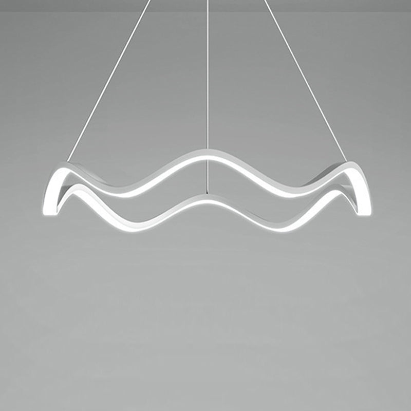 Nordic Twist Ceiling Hanging Light Metal LED Hanging Lamp for Dining Room