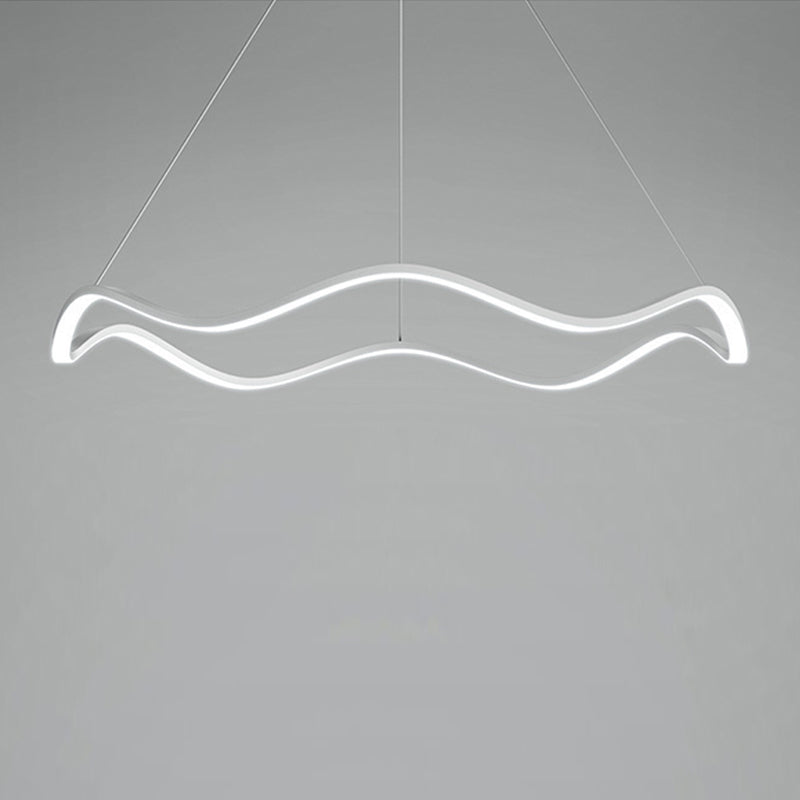 Nordic Twist Ceiling Hanging Light Metal LED Hanging Lamp for Dining Room