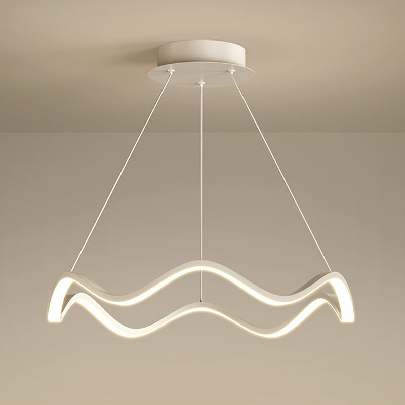 Nordic Twist Ceiling Hanging Light Metal LED Hanging Lamp for Dining Room