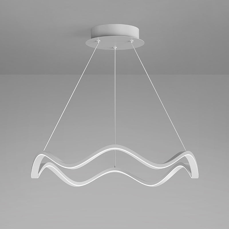 Nordic Twist Ceiling Hanging Light Metal LED Hanging Lamp for Dining Room