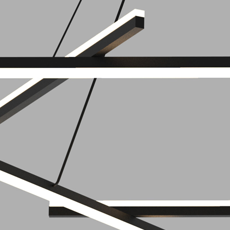 Simple Metal Suspension Light Modern-Style LED Pendant Lighting Fixture