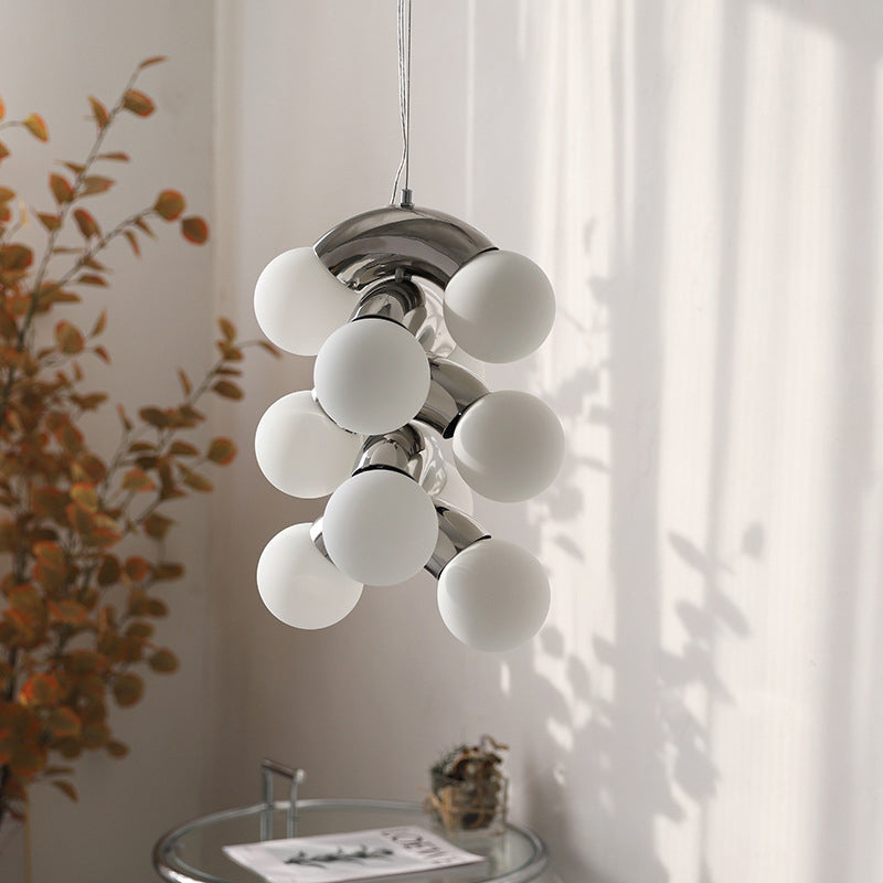 Multi Lights Chandelier Lighting Fixture Modern Chandelier Pendant Light with Glass Shade