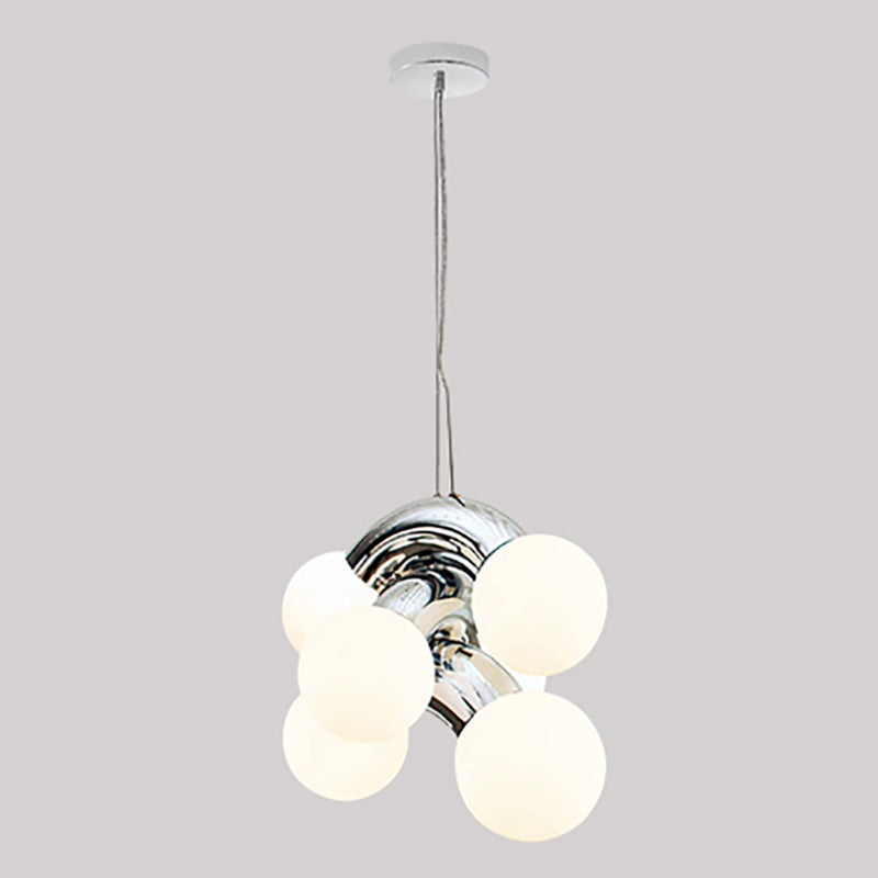 Multi Lights Chandelier Lighting Fixture Modern Chandelier Pendant Light with Glass Shade