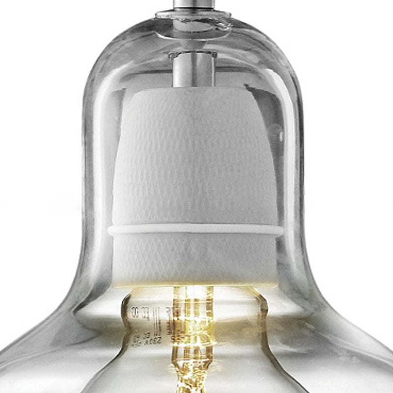 Pendre simple Light Modern Style Hanging Lightture avec une teinte en verre pour le salon