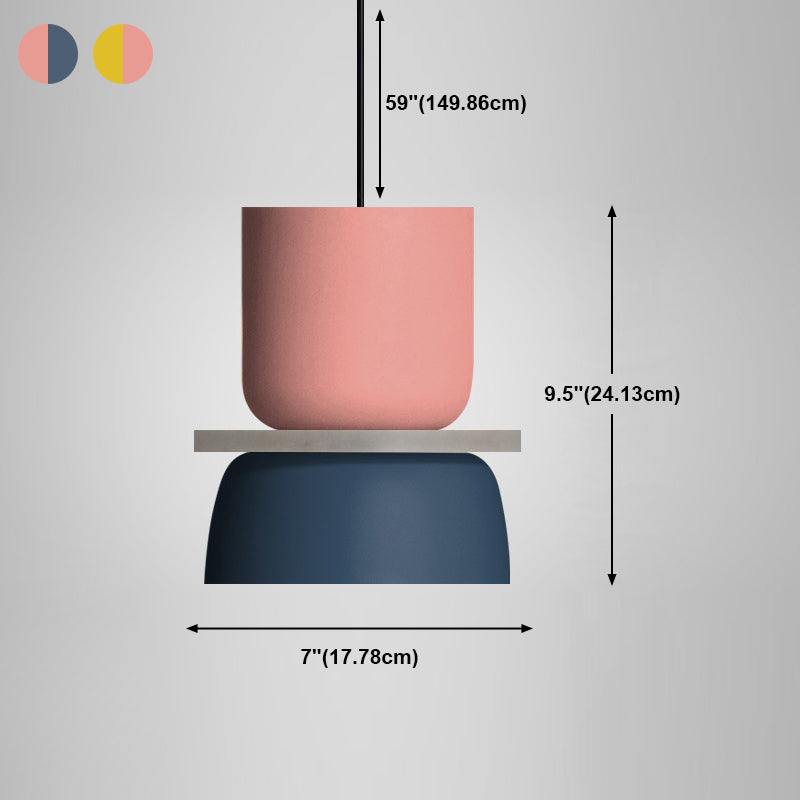 Macaron Bloblocking Spender Lamp Metal 1 Sospensione Luce Light per soggiorno