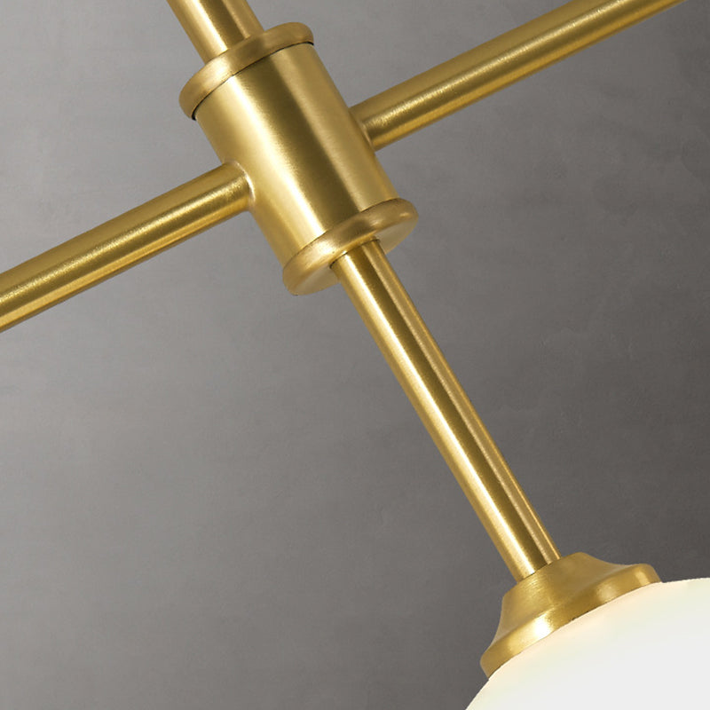 Postmodern Style Island Light Multi-Head Pendant Light with Glass Shade for Dining Table