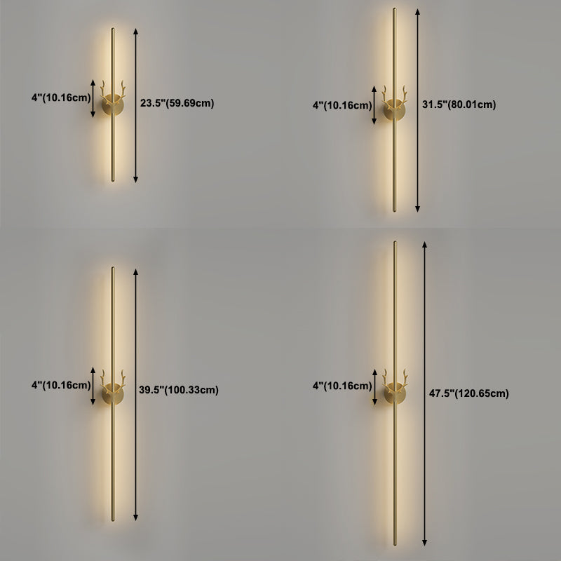 Lumière murale en métal de style moderne Minimaliste de bande LED LED GALCE LEUR POUR LA CHAMBRE