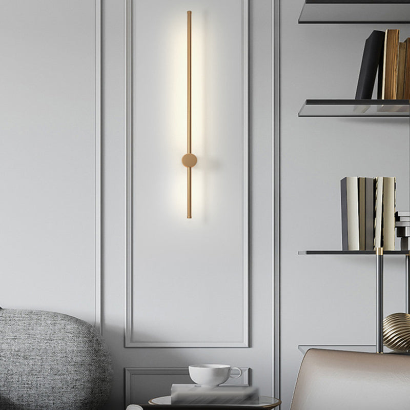 Moup de montant à bande longue lumière simple, application murale de surface LED simple pour le couloir