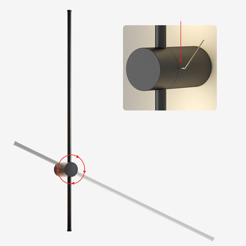 Moup de montant à bande longue lumière simple, application murale de surface LED simple pour le couloir