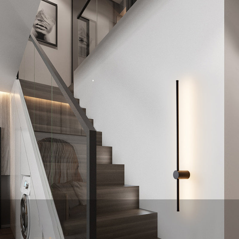 Moup de montant à bande longue lumière simple, application murale de surface LED simple pour le couloir