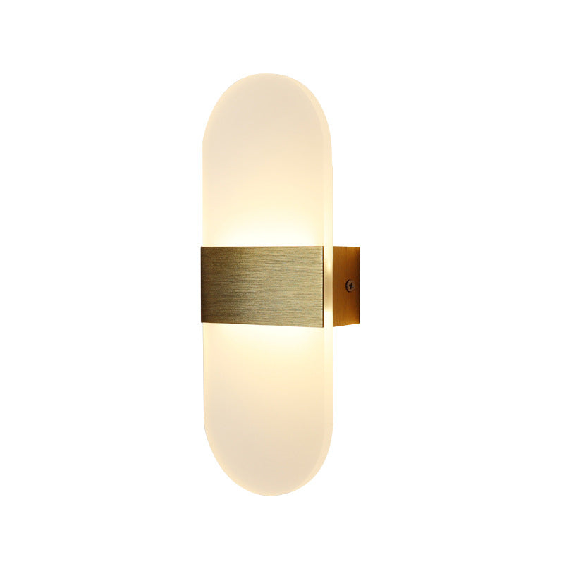 Iluminación moderna de pared LED Iluminación minimalista de pared con sombra acrílica para pasillo