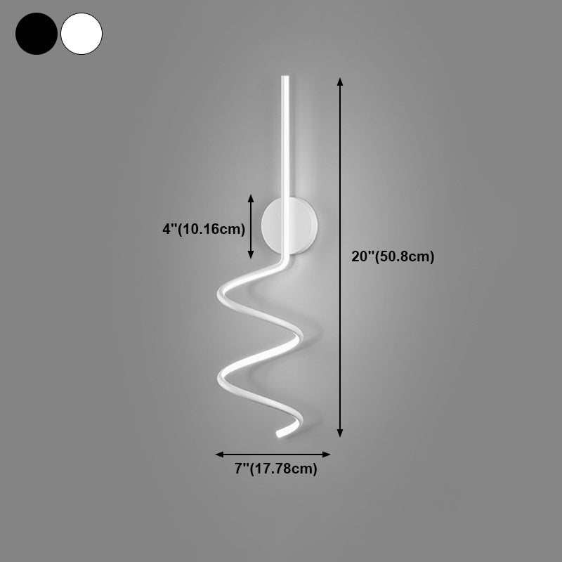 Éclairage mural de forme de ligne Éclairage de surface métallique minimaliste LED pour le couloir