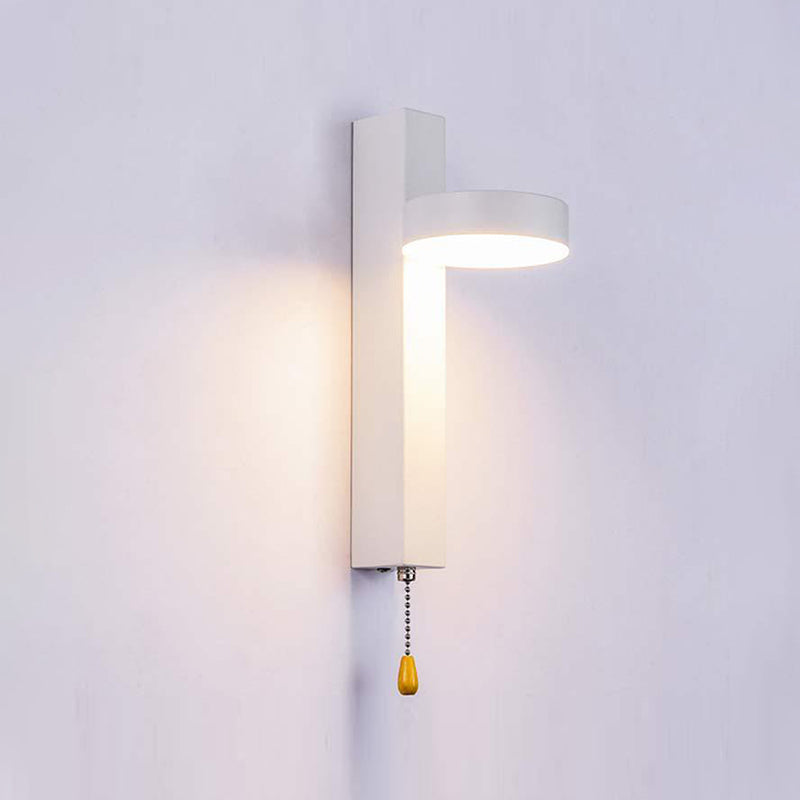 Moderne metallrotbare Wandleuchte geometrische 11 -Zoll -Wandleuchten mit Schalter