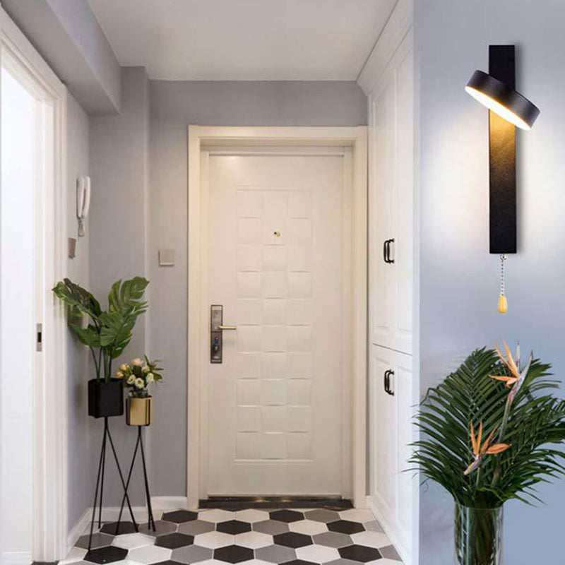 Moderne metallrotbare Wandleuchte geometrische 11 -Zoll -Wandleuchten mit Schalter