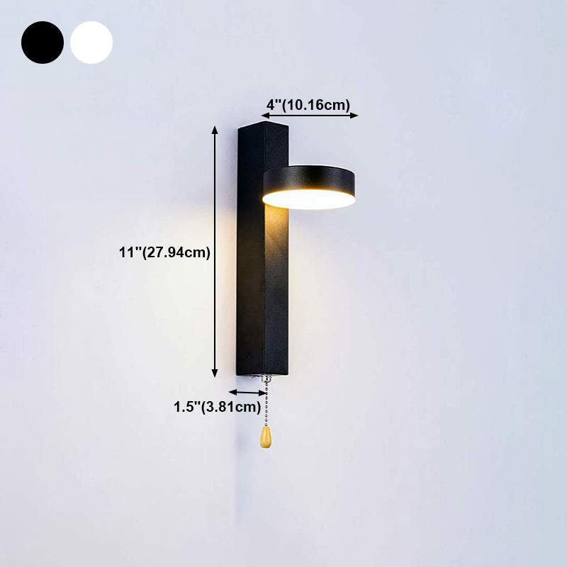 Moderne metallrotbare Wandleuchte geometrische 11 -Zoll -Wandleuchten mit Schalter