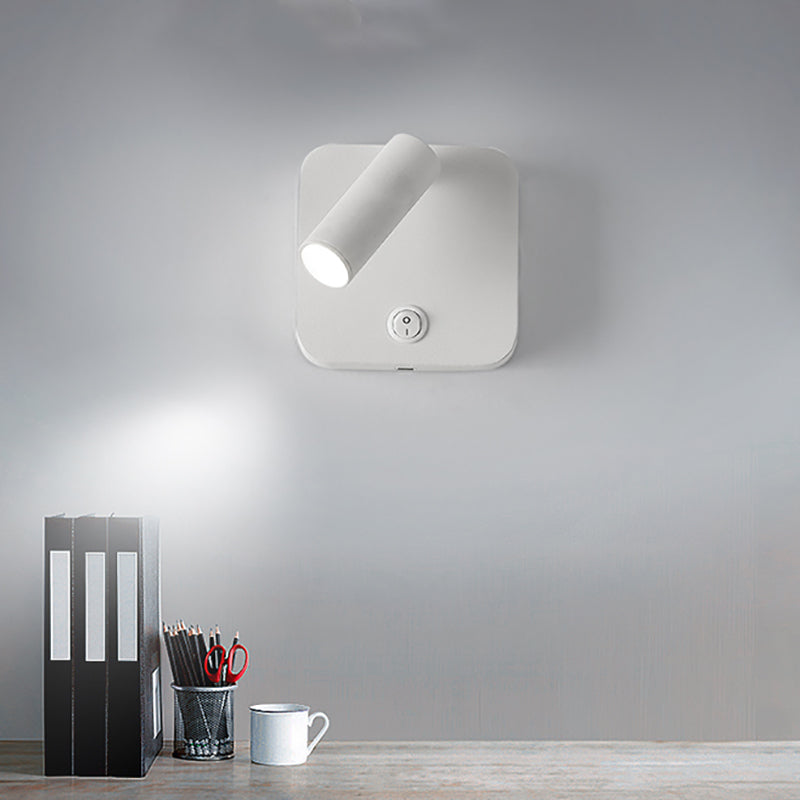 Luminaire d'applique LED Simplicité Litoire de lecture du mur métallique pour chambre à coucher