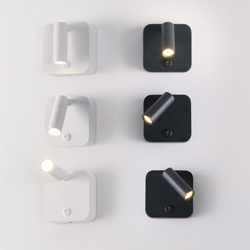 Luminaire d'applique LED Simplicité Litoire de lecture du mur métallique pour chambre à coucher
