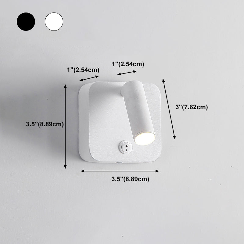 Luminaire d'applique LED Simplicité Litoire de lecture du mur métallique pour chambre à coucher
