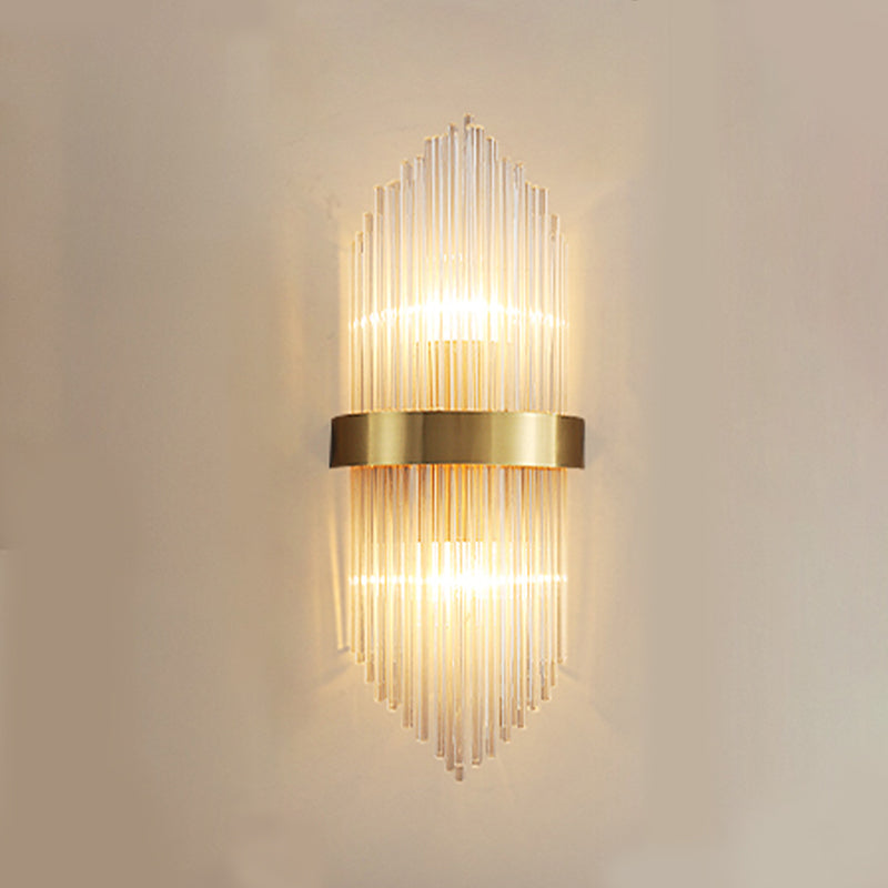 Postmoderne Kristallwandleuchten Metallwandmontage Leuchte für Wohnzimmer