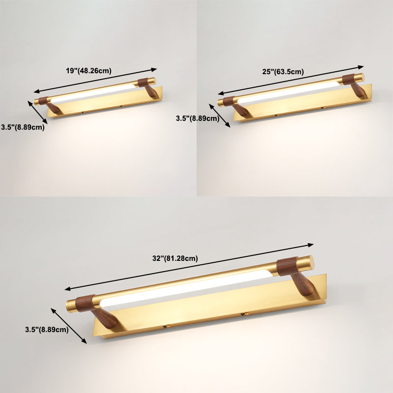 LED Strip Shape Vanity Light Fixtures Traditional Mirror Front Lighting for Bathroom