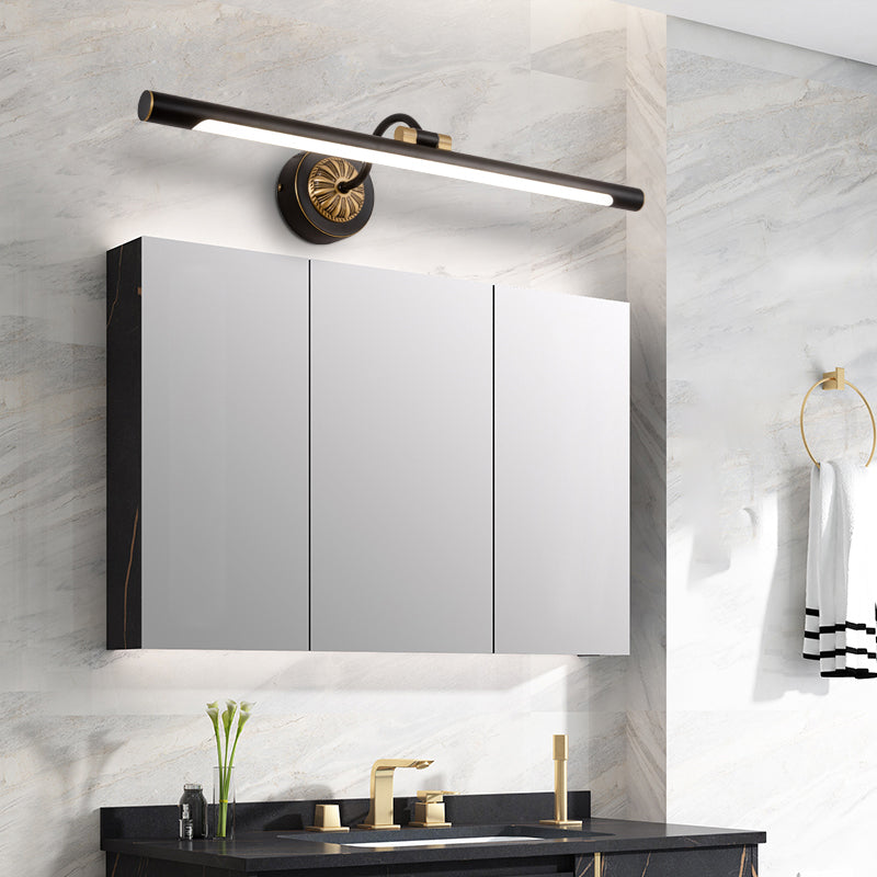 Traditional Mirror Front Lighting LED Vanity Wall Light Fixture with Acrylic Shade